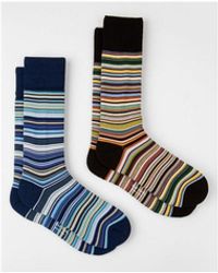 Paul Smith - 2 Pack Signature Stripe Socks - Lyst