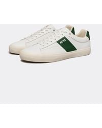 BOSS - Aiden Cupsole Trainers With Contrast Band - Lyst