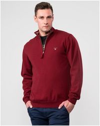 Red Zipped sweaters for Men | Lyst