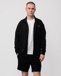 HUGO - Linked Full Zip Loungewear Sweatshirt - Lyst