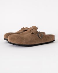 Birkenstock - Boston Soft Footbed Suede Clogs - Lyst