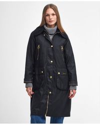 Barbour - Ebberston Long Wax Jacket /Classic - Lyst