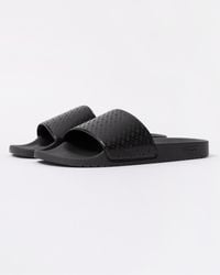 BOSS - Aryeh Monogram Strap Sliders - Lyst