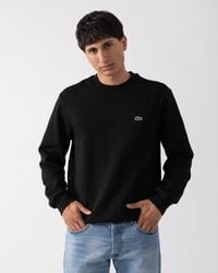 Lacoste - Crew Neck Fleece Sweatshirt Cotton - Lyst