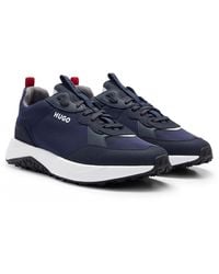 HUGO - Kane Runn Mixed-material Trainers With Eva Rubber Outsole Nos - Lyst