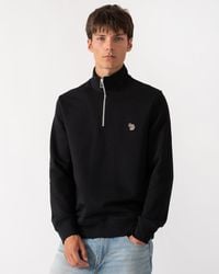 Paul Smith - Ps Regular Fit Zebra Logo 1/4 Zip Top - Lyst