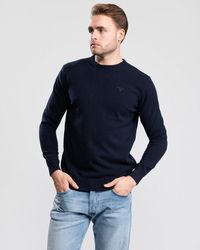 Barbour - Essential Crew Neck Jumper Size: M - Lyst
