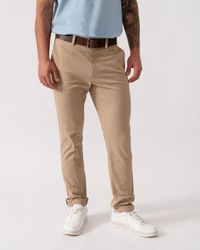 Lacoste - Slim Fit Stretch Cotton Chinos - Lyst