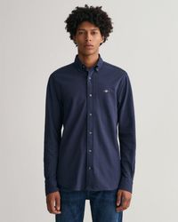 GANT - Regular Fit Jersey Piqué Shirt - Lyst