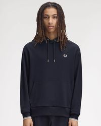 Fred Perry - Tipped Cuff Hooded Sweatshirt - Lyst