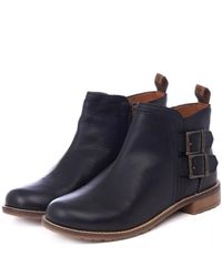 barbour leather boots womens