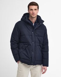 Barbour - Brampton Puffer Jacket Colour: Dark, Size: L - Lyst