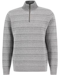 Barbour - Dartfield Half Zip Knitted Jumper - Lyst