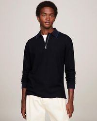 Tommy Hilfiger - Dc Structure Long Sleeve Slim Polo - Lyst