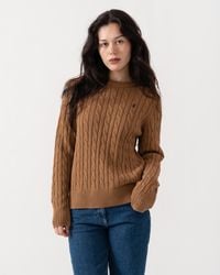 Joules - Classic Cable Knit Jumper - Lyst