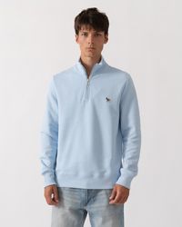 Paul Smith - Ps Regular Fit Zebra Logo 1/4 Zip Top - Lyst