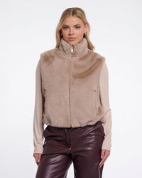 Rino & Pelle - Nikki Short Faux Fur Waistcoat - Lyst