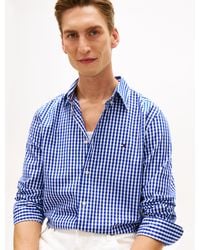 Tommy Hilfiger - Flex Poplin Gingham Long Sleeve Shirt - Lyst