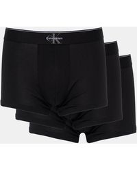 Calvin Klein - 3-Pack Graphic Monogram Cotton Trunks - Lyst