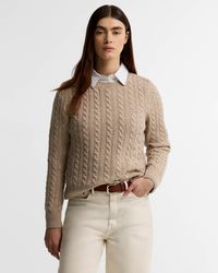 Barbour - Ashdown Cable Knitted Jumper - Lyst