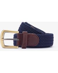 Barbour - Stretch Webbing Leather Belt - Lyst
