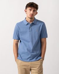 GANT - Regular Fit Short Sleeve Shield Logo Pique Polo - Lyst