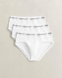 GANT - 3-Pack Logo Waistband Briefs - Lyst