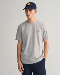 GANT - Reg Shied Short Seeve T-shirt An - Lyst