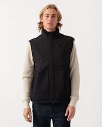 BOSS - Sveedy Contrast-Panel Teddy Fleece Gilet With Logo - Lyst