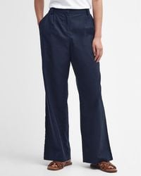 Barbour - Somerland Linen Trousers - Lyst