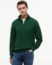 Tommy Hilfiger - Seasonal Structure 1/4 Zip Mock Neck Sweatshirt - Lyst