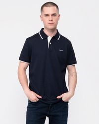 GANT - Tipped Short Sleeve Pique Polo - Lyst
