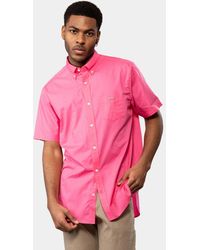 GANT - Regular Broadcloth Short Sleeve Button Down Shirt - Lyst