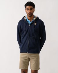 Aquascutum - Full Zip Badge Hoodie - Lyst