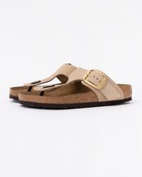 Birkenstock - Gizeh Big Buckle Nubuck Leather Sandals - Lyst