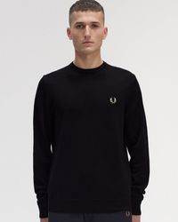 Fred Perry - Classic Crew Neck Jumper Nos - Lyst
