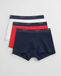 GANT - 3-Pack Core Trunks With Logo Waistband - Lyst