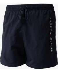 Tommy Hilfiger - Logo Zip Pocket Drawstring Swimming Shorts - Lyst