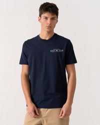GANT - Short Sleeve Printed Graphic T-Shirt - Lyst