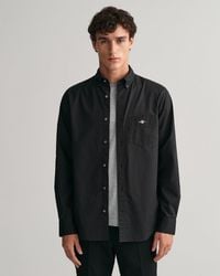 GANT - Regular Fit Long Sleeve Poplin Shirt - Lyst