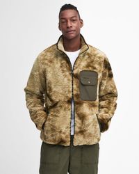 Barbour - Moor Tie Dye Fleece Jacket , Size: M - Lyst