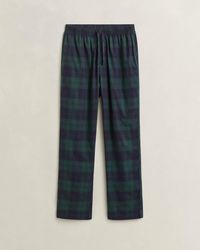 GANT - Flannel Checked Pyjama Pants - Lyst