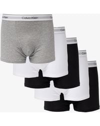 Calvin Klein - 5 Pack Icon Cotton Stretch Relaxed Fit Trunks - Lyst