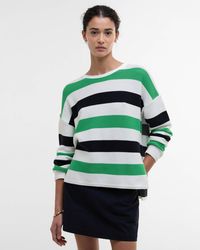 Barbour - Marine Stripe Knitted Jumper - Lyst