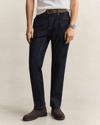 GANT - Classic Regular Fit Jeans - Lyst