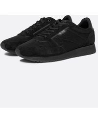 BOSS - Zayn Textured Nylon Trainers With Leather Trims - Lyst