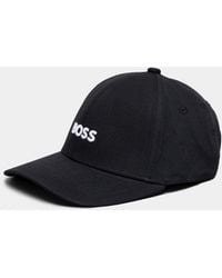 BOSS - Zed Cotton-twill Six-panel Cap With Embroidered Logo Nos - Lyst