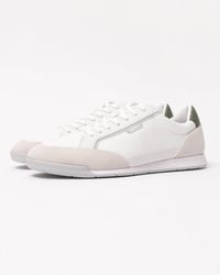 BOSS - Nitan Low-Top Trainers With Suede And Faux Leather - Lyst