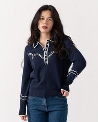 Joules - Western Collared Jumper - Lyst
