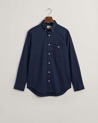 GANT - Regular Fit Long Sleeve Poplin Shirt - Lyst